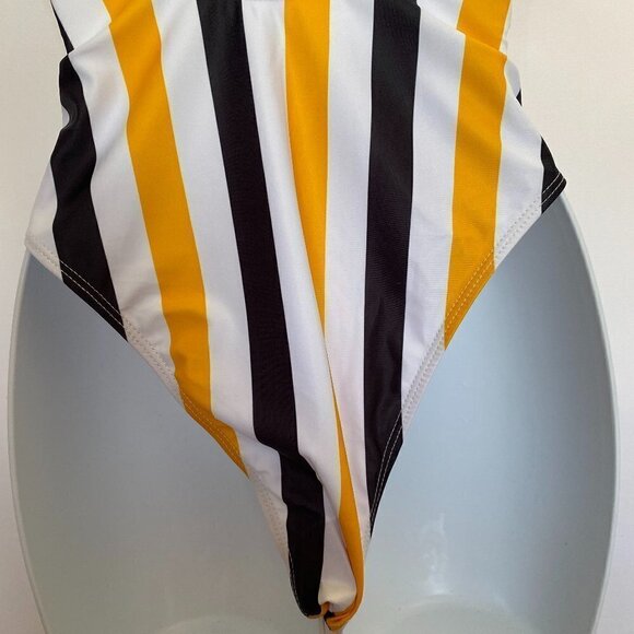 Striped One Piece Bathing Suit. NWOT - Picture 8 of 12